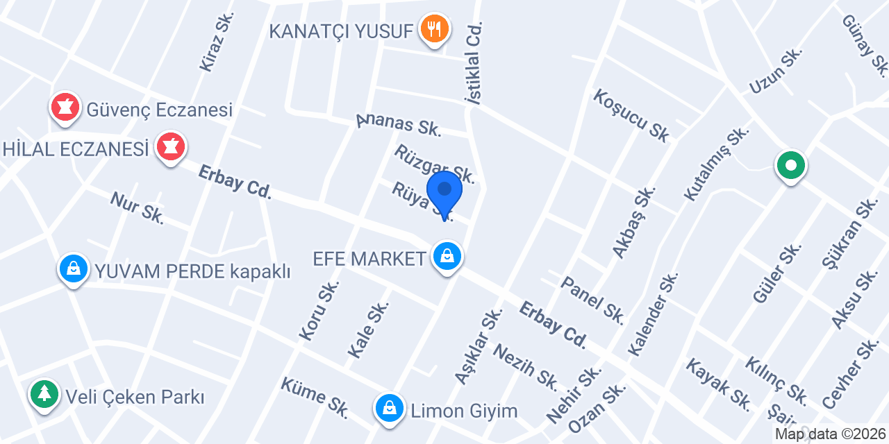 Çetin Hali Yikama konumu