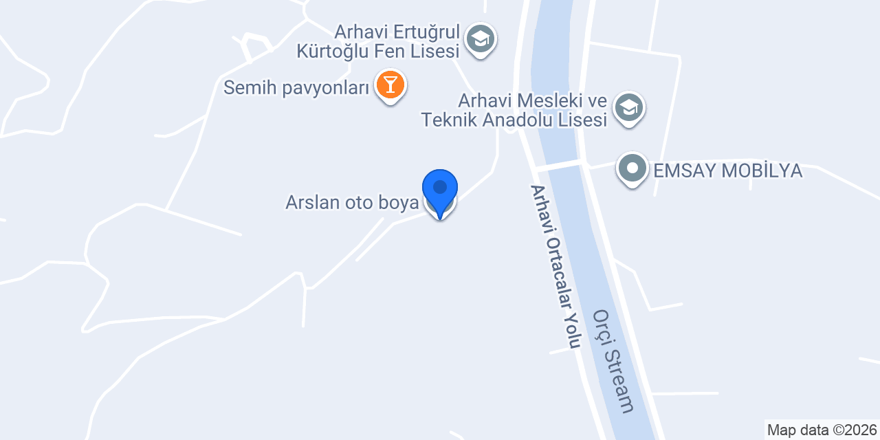 Arslan oto boya konumu