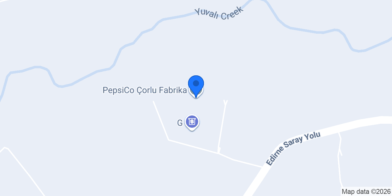 PepsiCo Çorlu Fabrika konumu