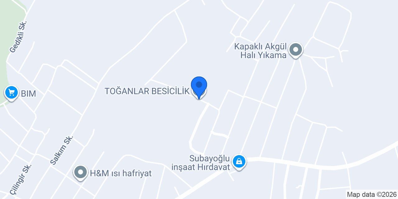 TOĞANLAR BESİCİLİK konumu