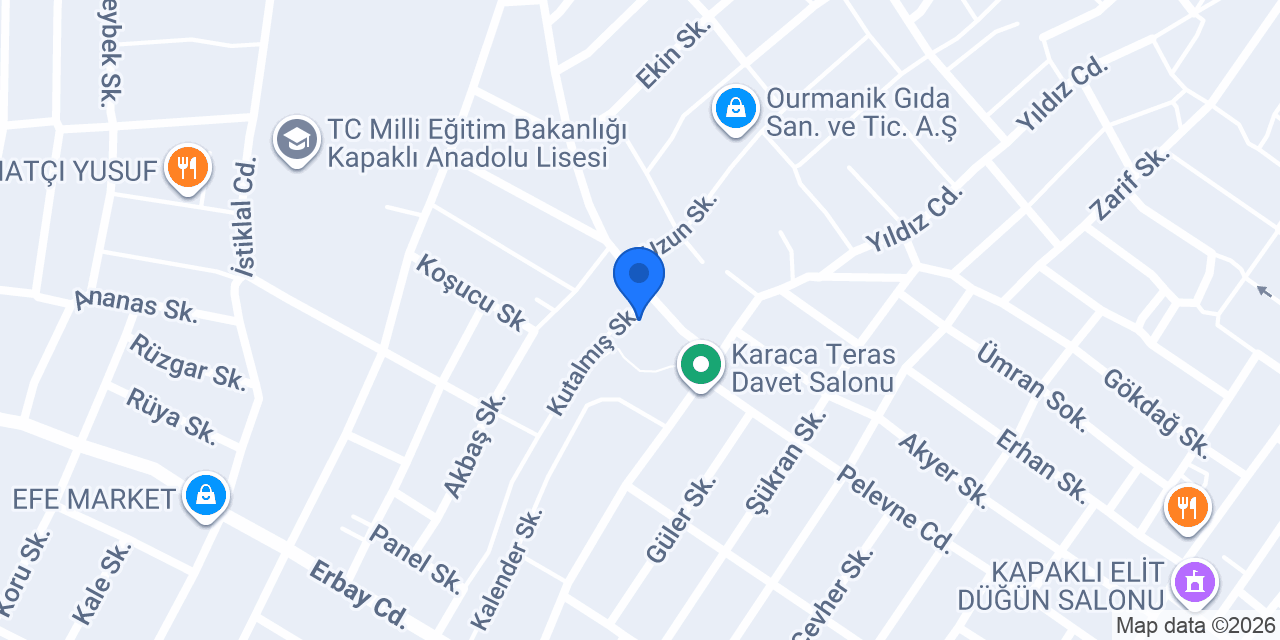 Nefes Cafe ve Organizasyon konumu