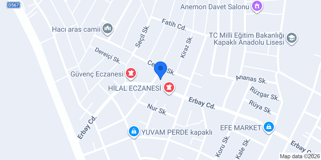 Üçel Ticaret konumu