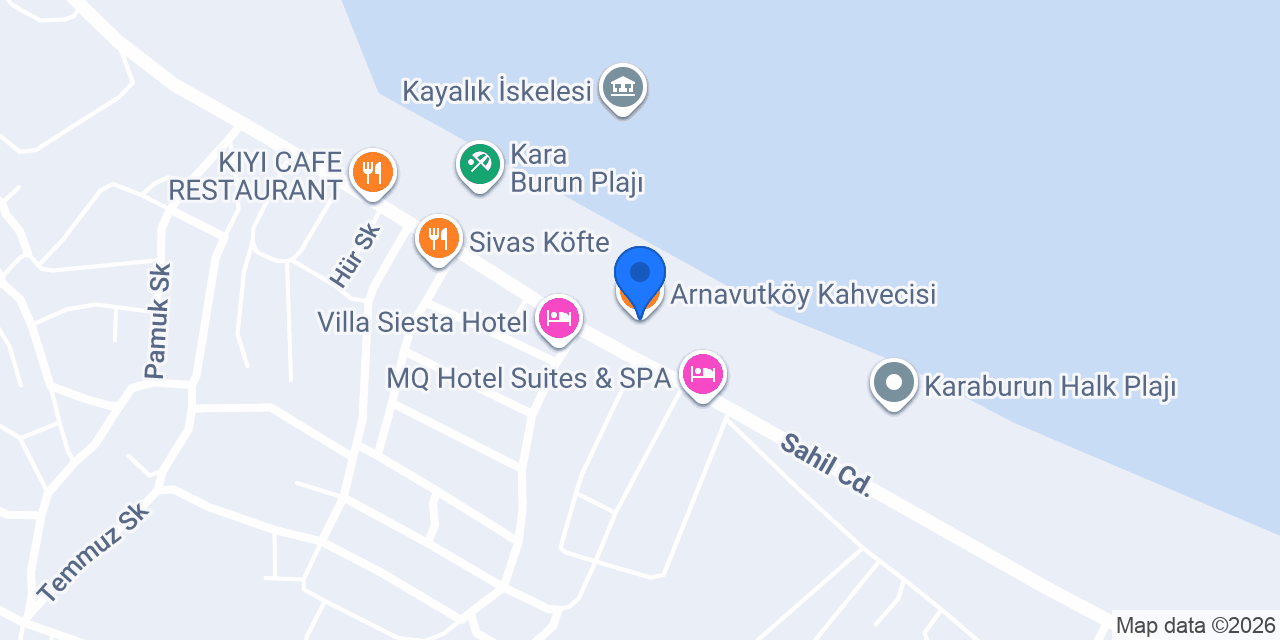 Arnavutköy Kahvecisi konumu