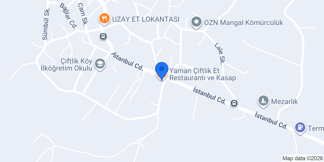 Yaman Çiftlik Et Restaurantı ve Kasap konumu