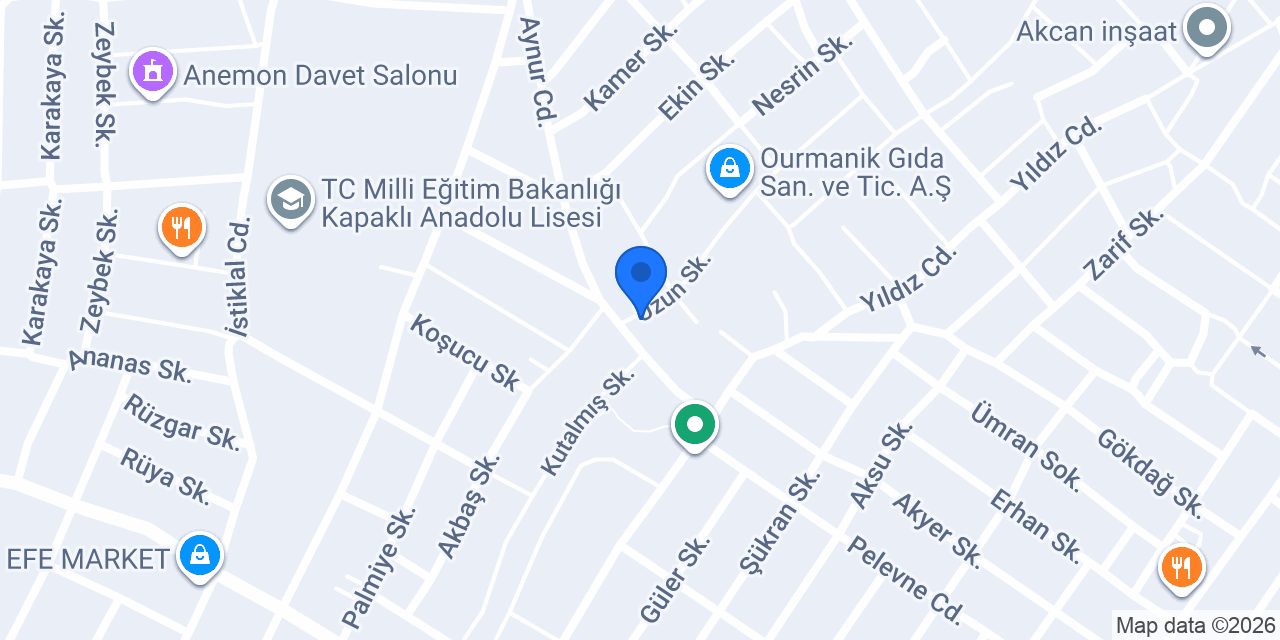 Veziroğlu Su Böreği konumu