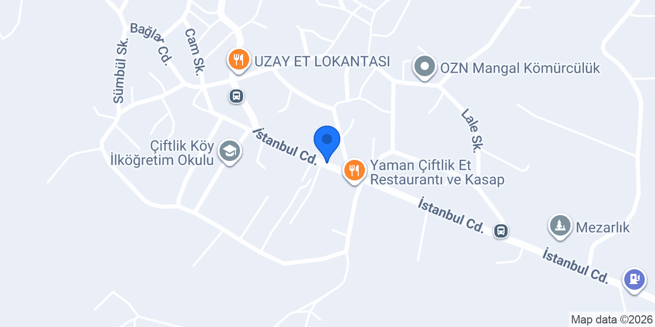 ÇİFTLİKKÖY HALK PAZARI konumu