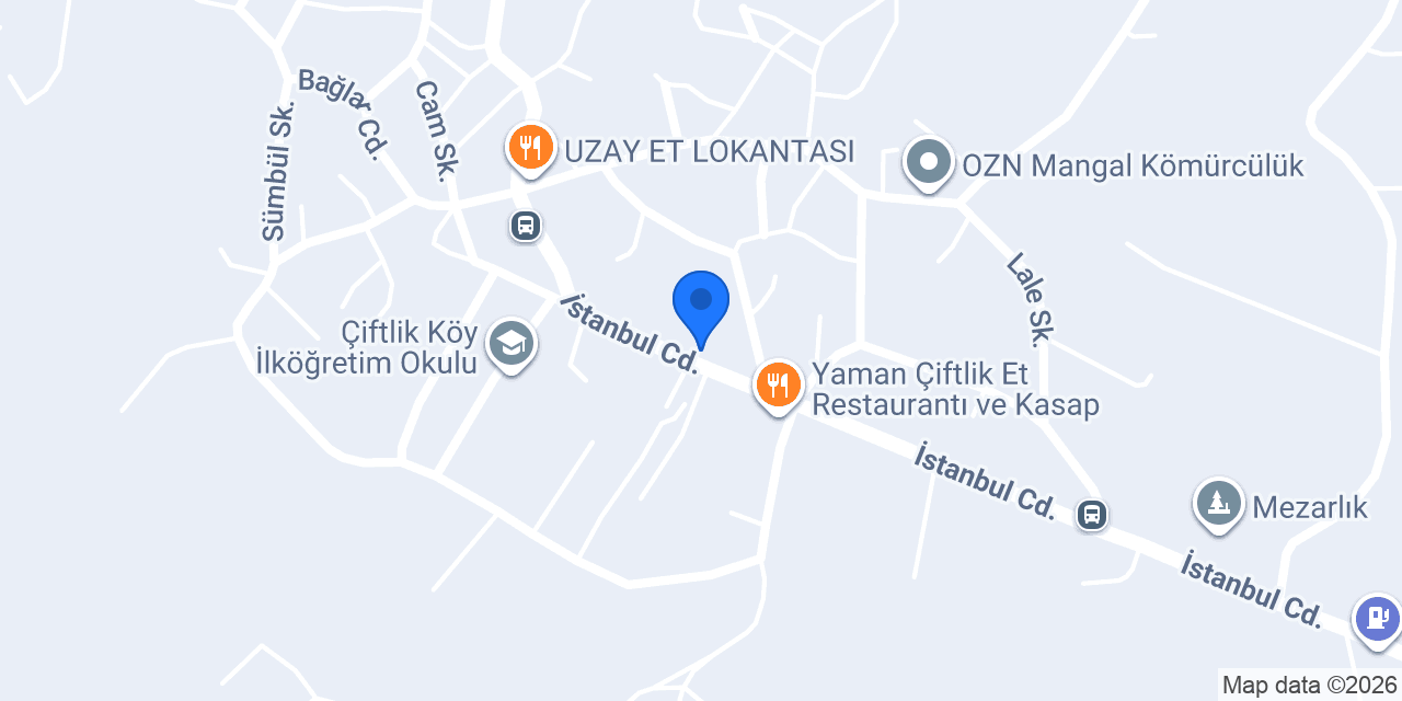 Çiftlikköy Tekel konumu
