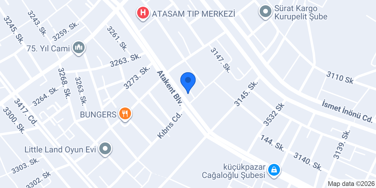 AtaYapı Yapı Market konumu