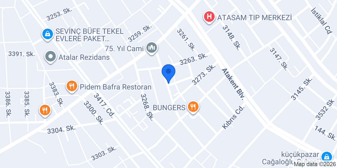 Atakent akay elektrik konumu