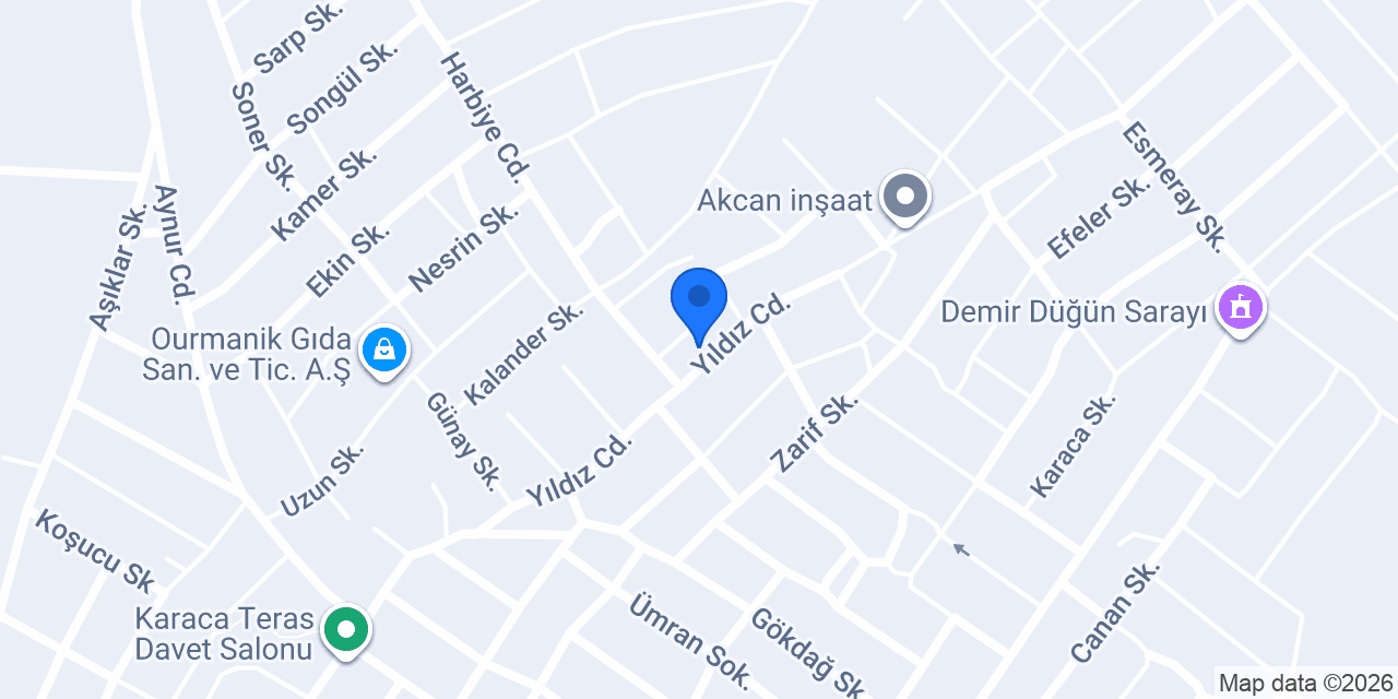 Bereket Market konumu