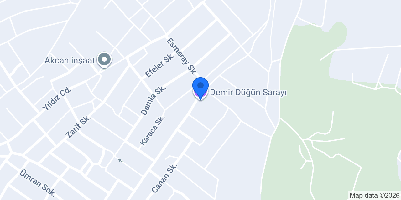 Demir Düğün Sarayı konumu