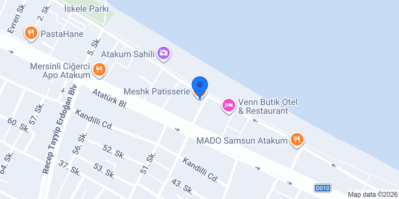 Meshk Patisserie konumu