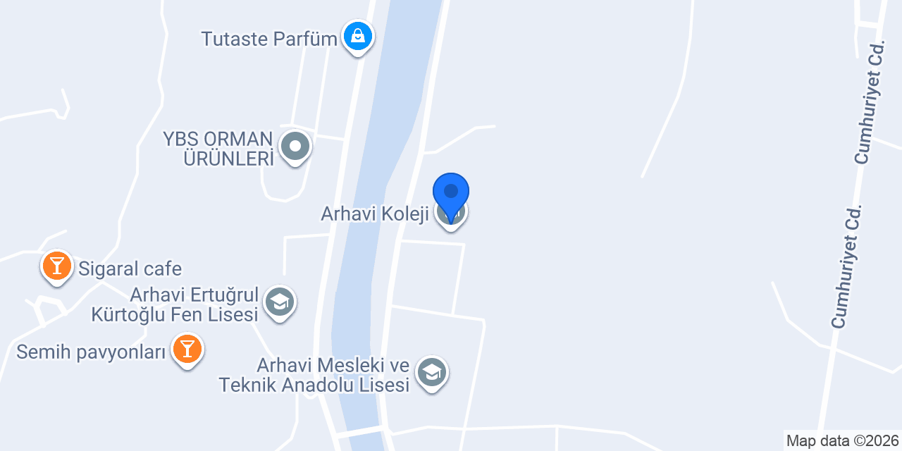 Arhavi Koleji konumu