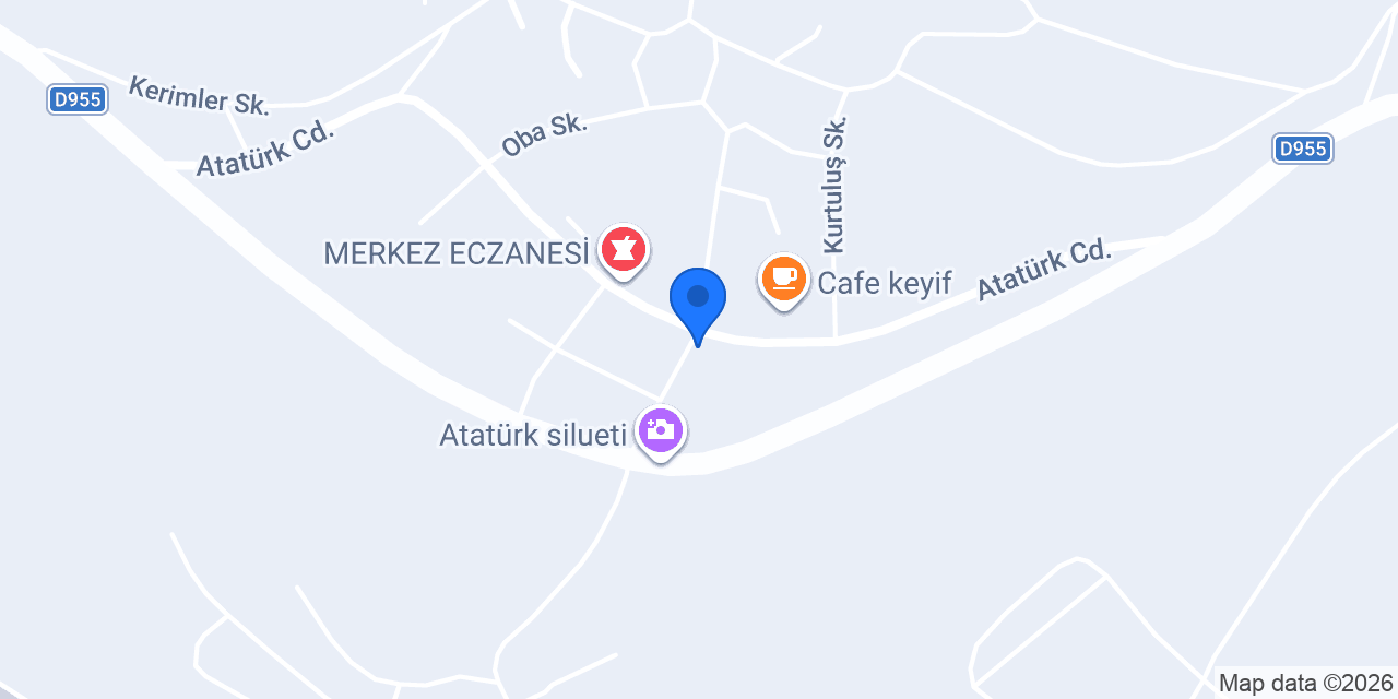 Üçdere İlköğretim Okulu konumu