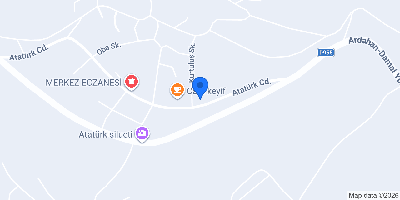 Akkuş Veteriner Kliniği konumu