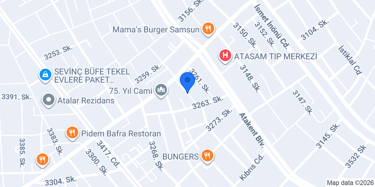 atakum elektrikçi konumu