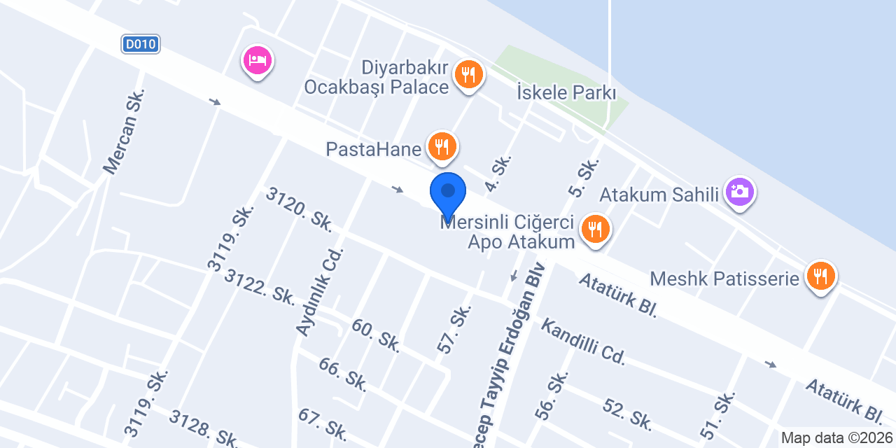 Çelik Apart Atakum konumu