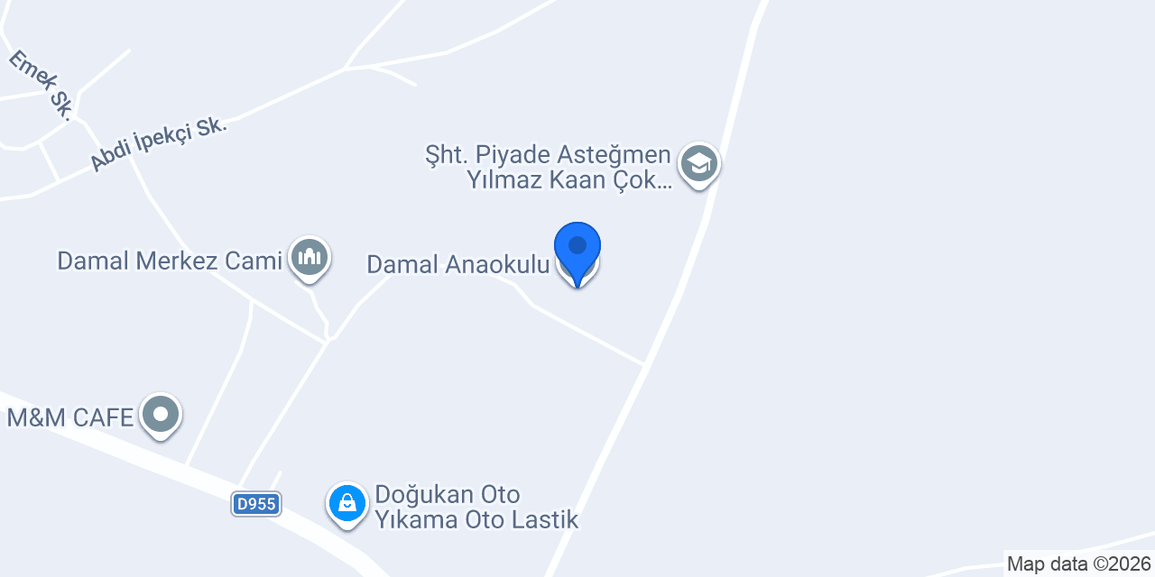 Damal Anaokulu konumu