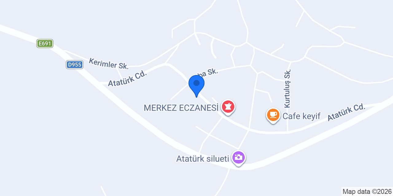 Damal Veteriner Kliniği konumu