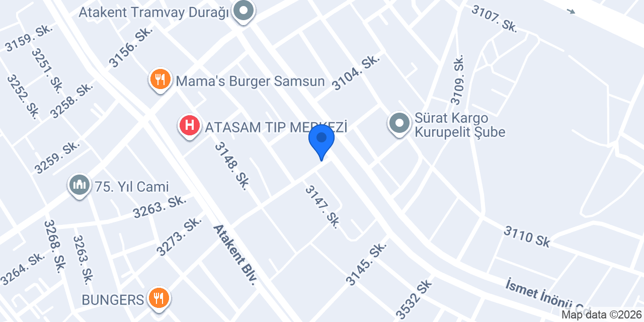 Samsun Gold Spa Hamam Masaj Salonu konumu
