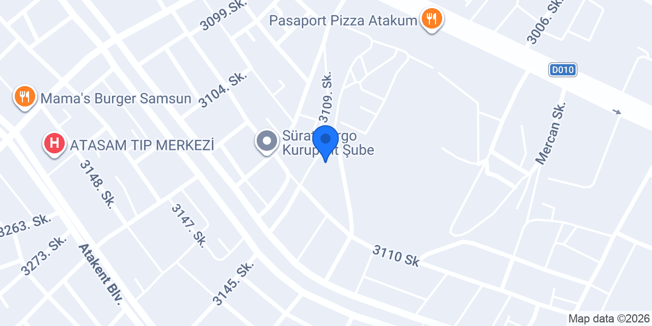 Aktaş Mermer konumu