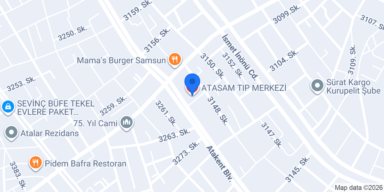 ATASAM TIP MERKEZİ konumu