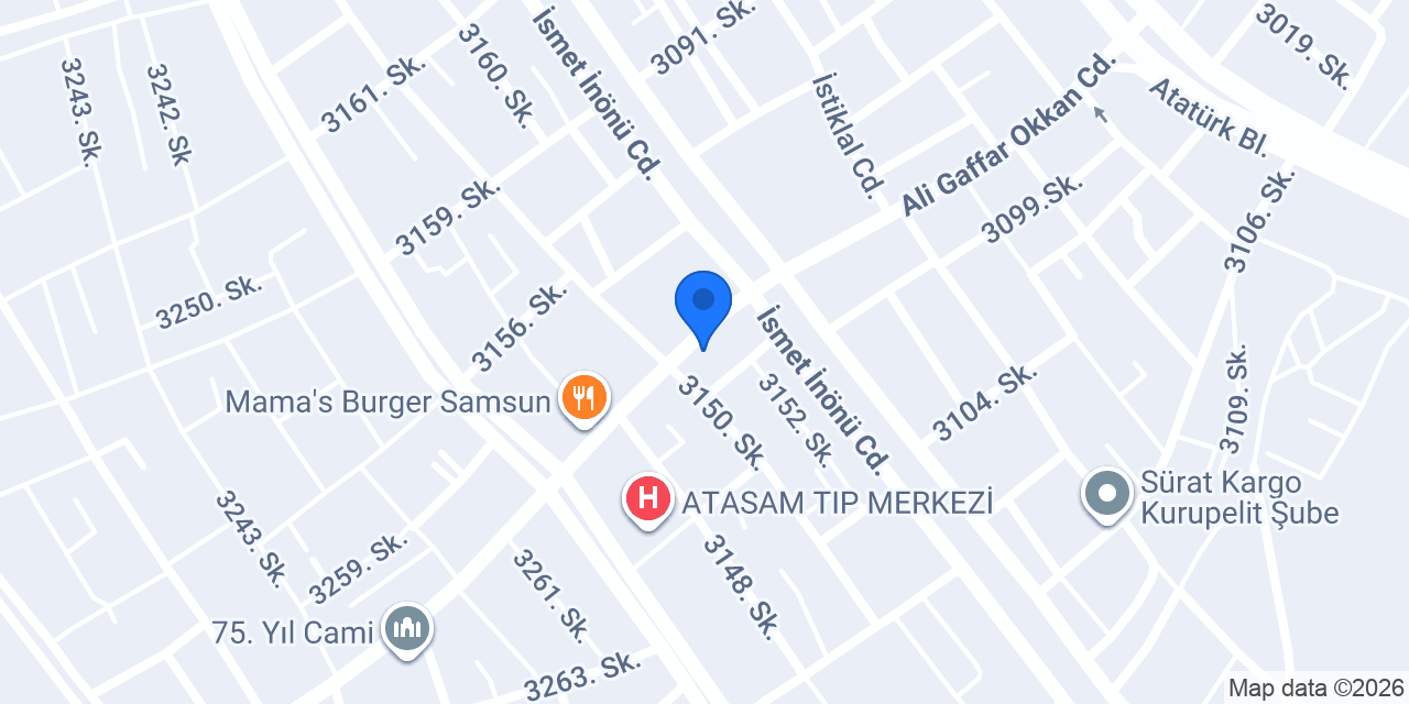 Atakum Tesisatçı Esat Usta konumu
