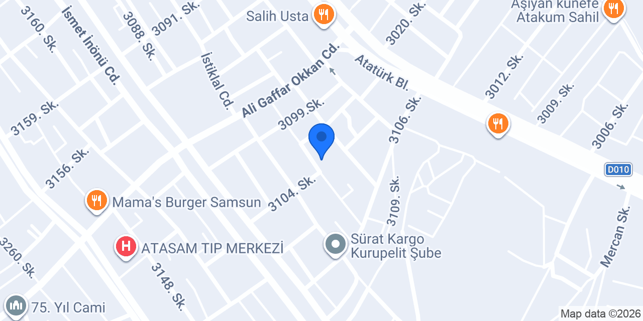 OKYANUS MOBİLYA DEKORASYON konumu