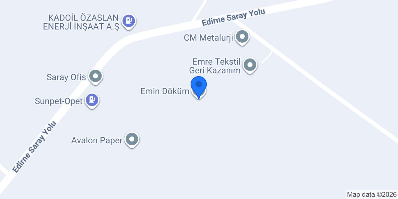 Emin Döküm konumu