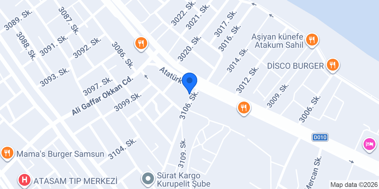 Atakent Taksi Durağı konumu