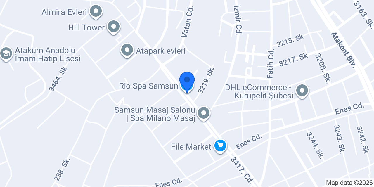 Rio Spa Samsun konumu