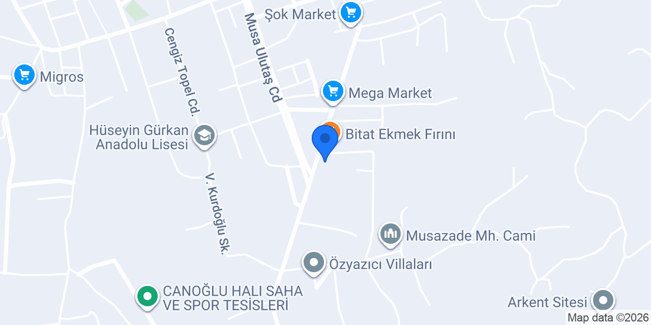 ÖZBAY TOPTAN ENDÜSTRİYEL konumu