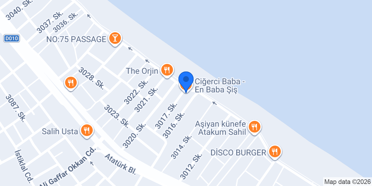 Ciğerci Baba - En Baba Şiş konumu