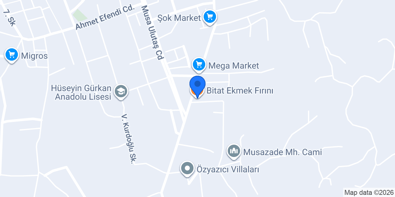 Bitat Ekmek Fırını konumu