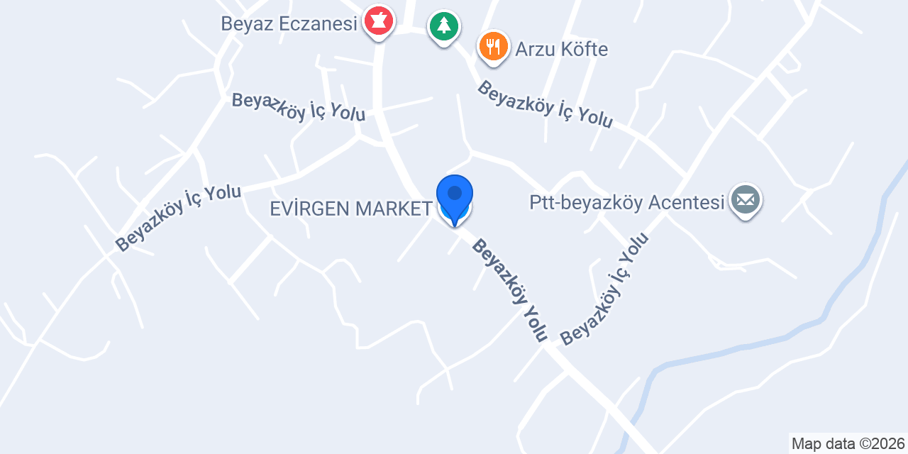 EVİRGEN MARKET konumu