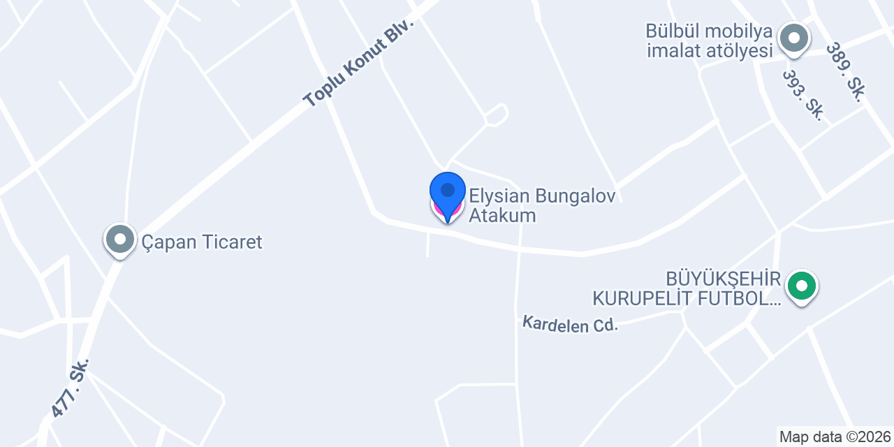 Elysian Bungalov Atakum konumu