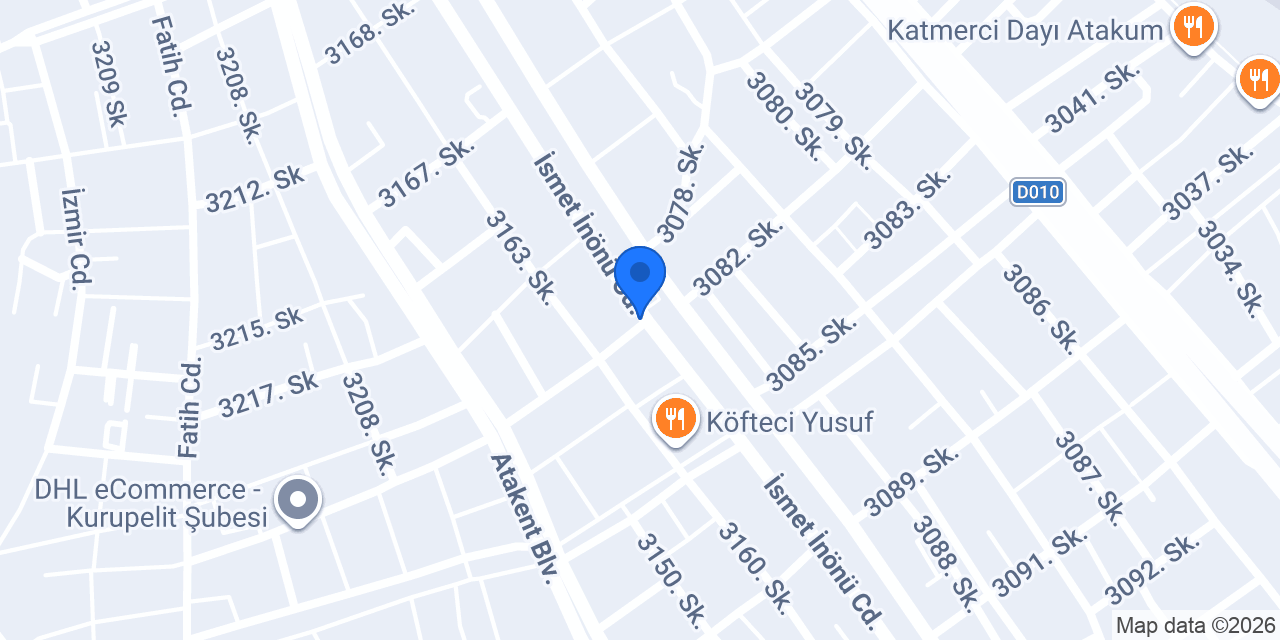 Samsun Öner Çelik Kapı konumu