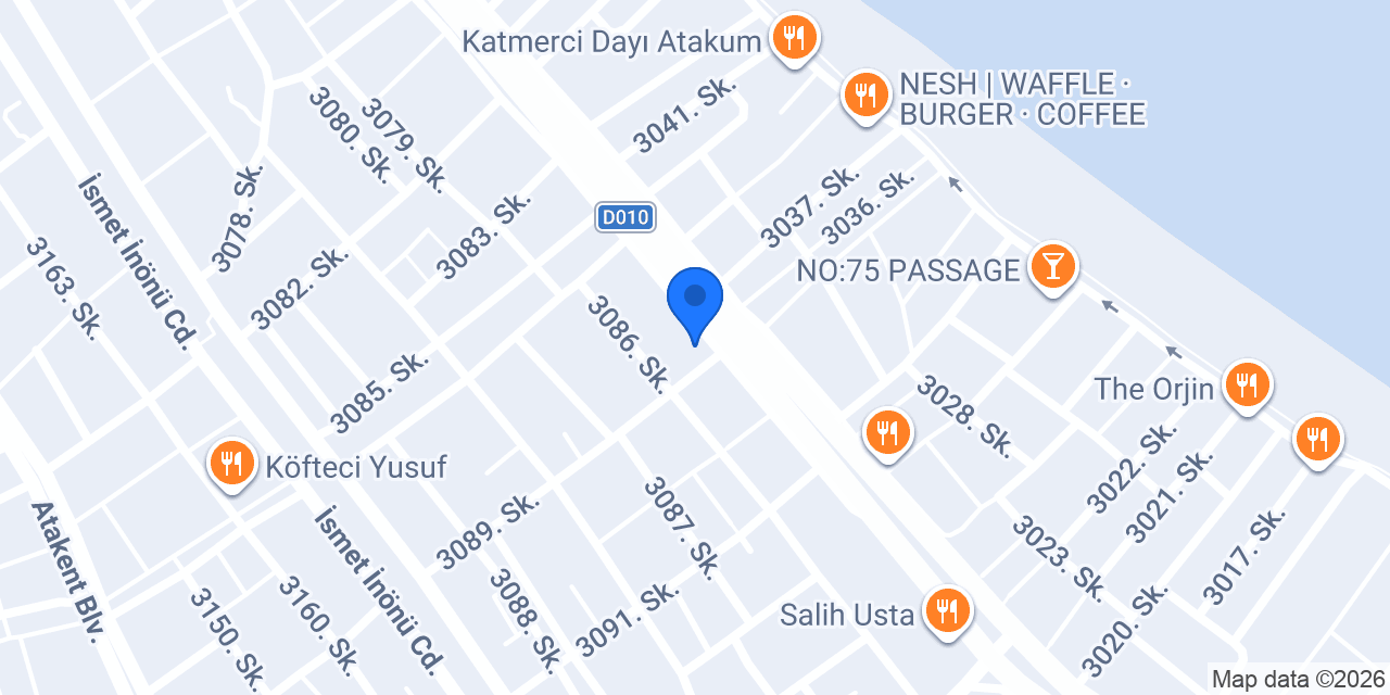 Ptt Atakent Şubesi konumu