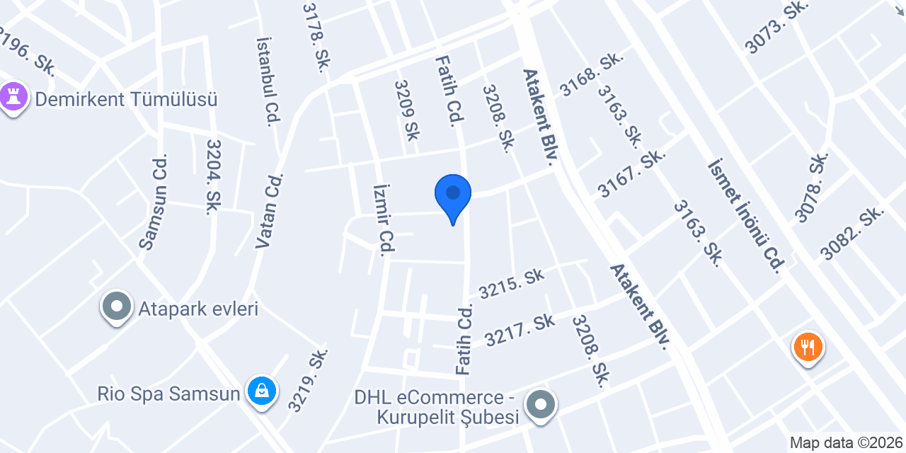 AKMAN YAPI ATLAS EVLERİ konumu