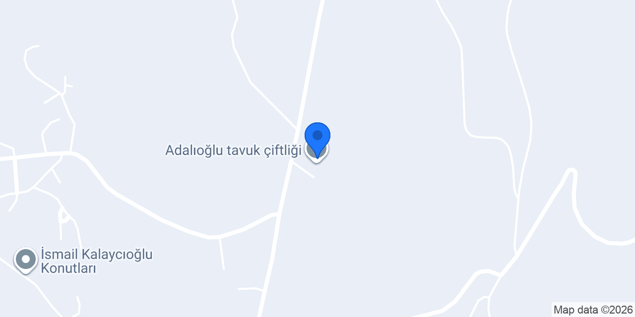 Adalıoğlu tavuk çiftliği konumu