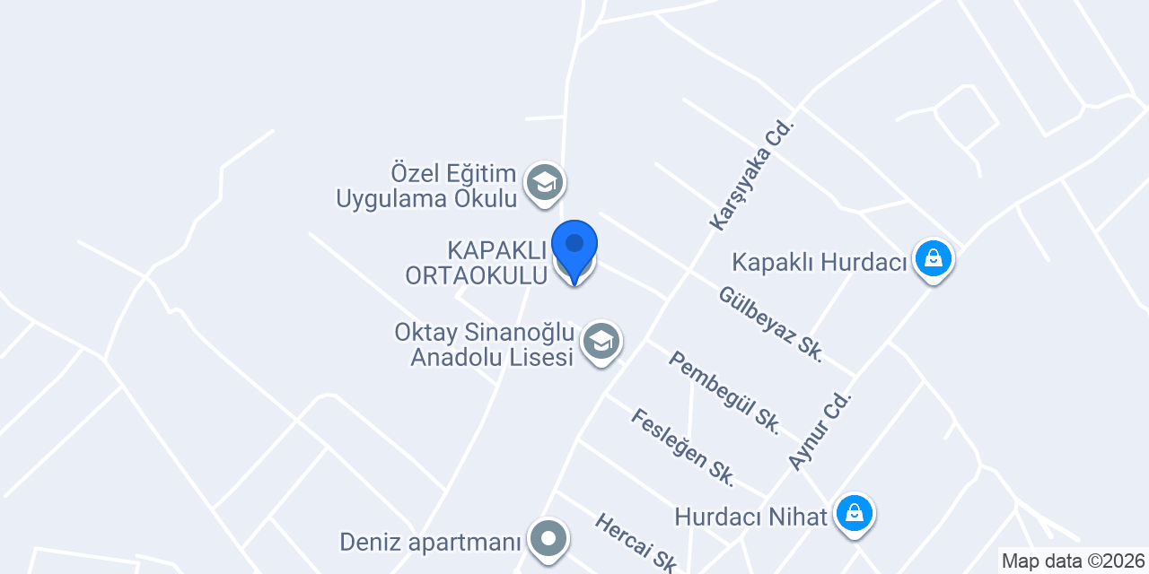 KAPAKLI ORTAOKULU konumu