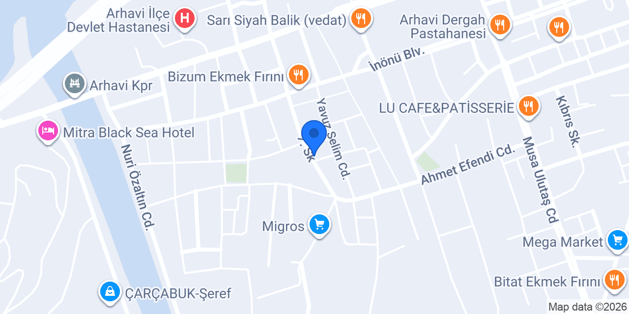 DHL eCommerce - Arhavi Şubesi konumu