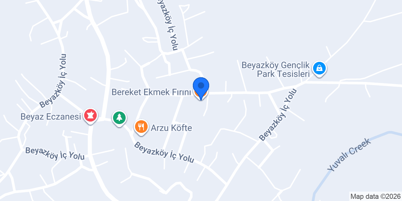 Bereket Ekmek Fırını konumu