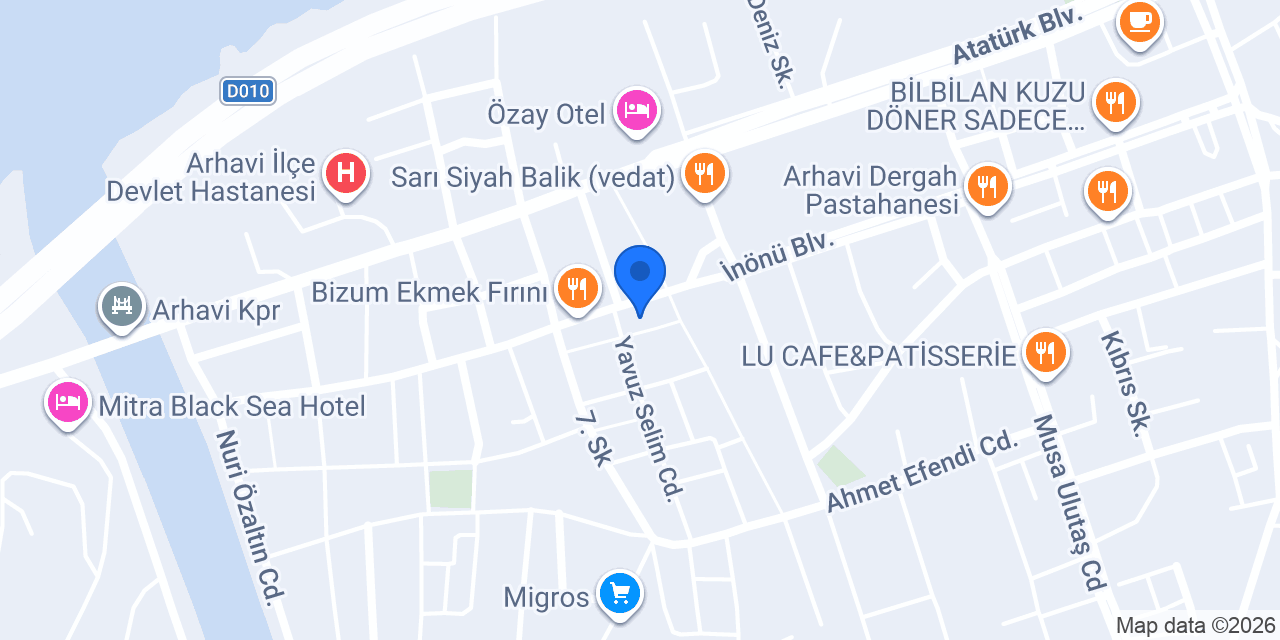 İstanbul Çiğköfte Arhavi konumu