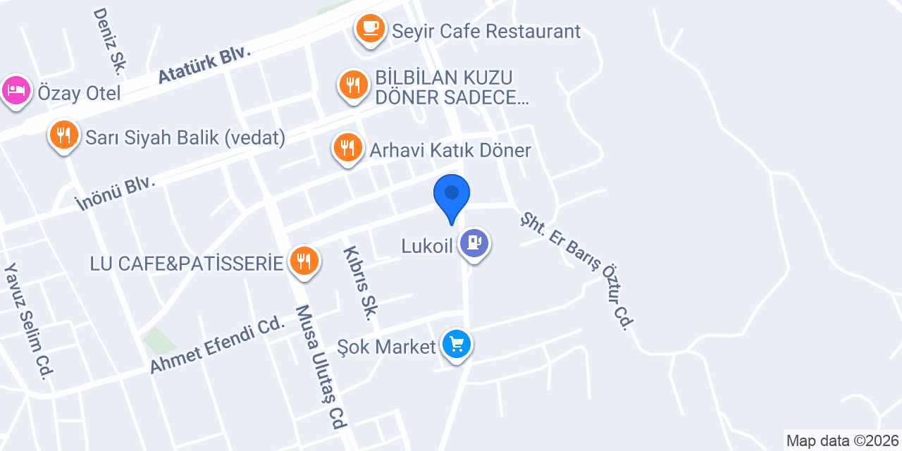Arhavi İlçe Emniyet Müdürlüğü konumu