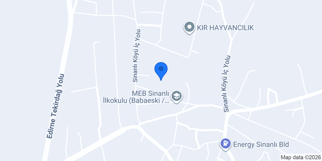 Sinanlı Belediyesi konumu