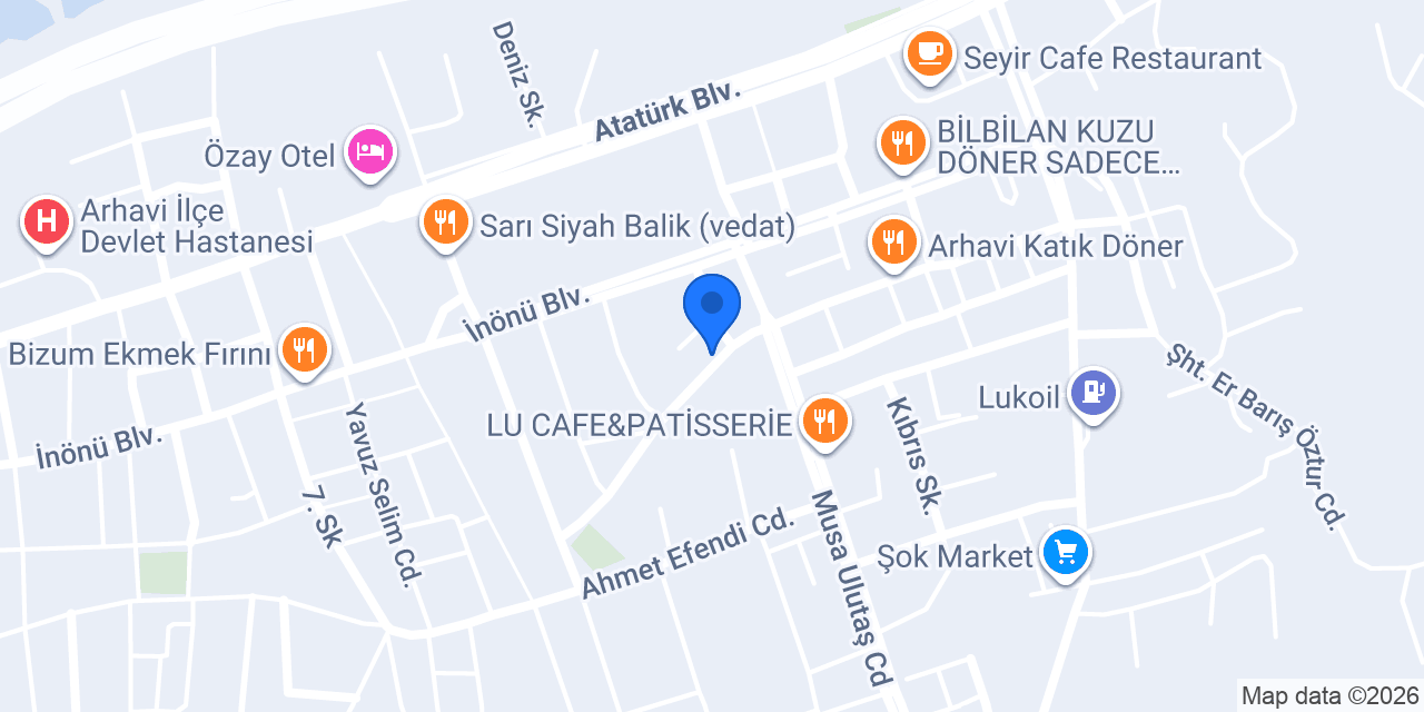 Adıyörem Çiğ Köfte Arhavi konumu