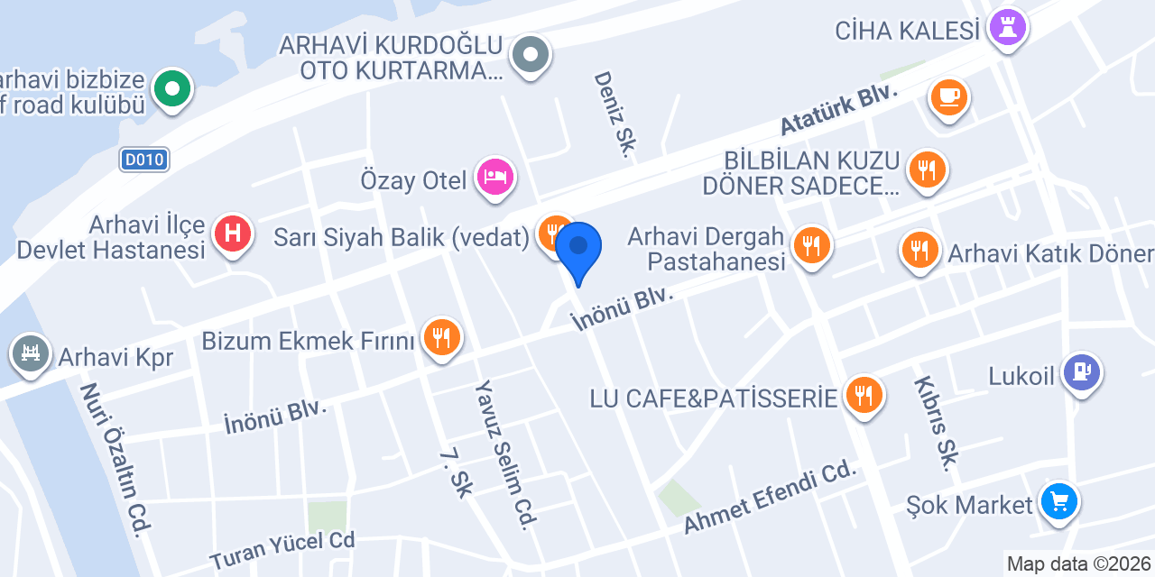 Akyüz Balık Lokantası konumu