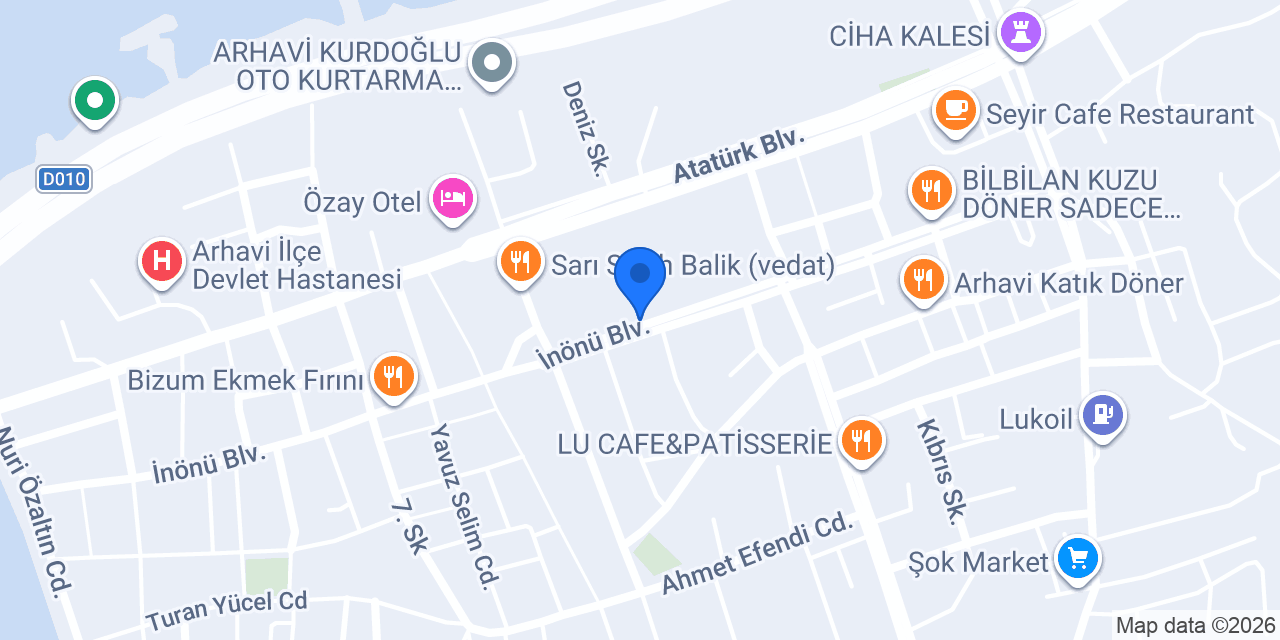 Çiçek Atölyesi konumu