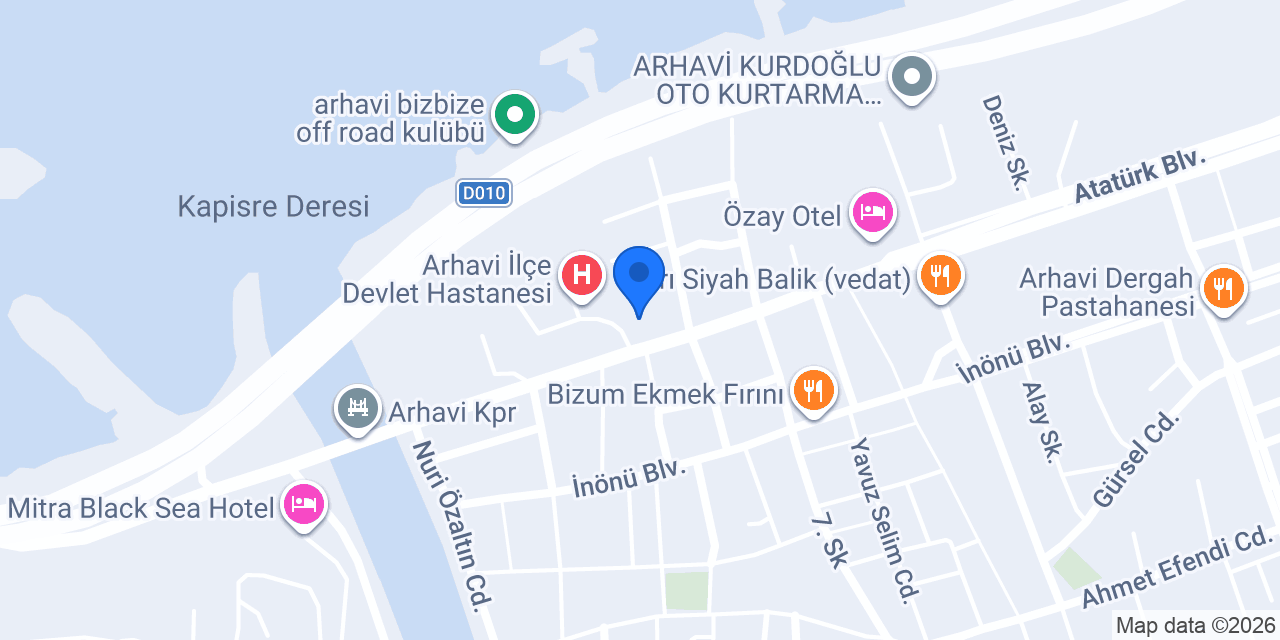 Arhavi Eczanesi konumu